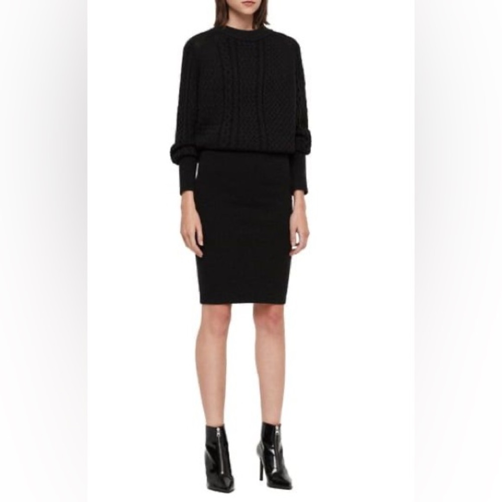 AllSaints | Dilone Sweater Dress NWOT Sz S - Picture 2 of 5